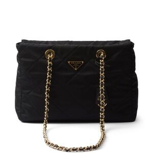 New Prada Re-edition 1995 Medium Chain Nylon Tote